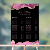 Roze agaat prijslijst acryl bord (Neutraal)