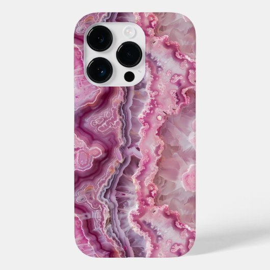 Roze Agaat Steen Macro Fotografie Case-Mate iPhone Case (Achterkant)