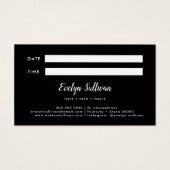 Roze Agate Appointment Card Visitekaartje (Achterkant)