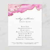 roze agate schoonheidssalon flyer (Voorkant)