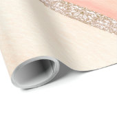 Roze Agate Turquoise Gold Elegant Modern Cadeaupapier (Rol Hoek)