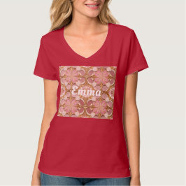 Roze AI Art Rood T-shirt