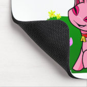 Roze Aisha wordt door bloemen geperst Muismat (Hoek)