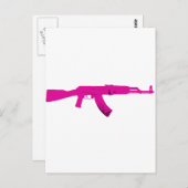 Roze AK-47 Briefkaart (Voorkant / Achterkant)