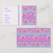 Roze albino Axolotl Patroon Visitekaartje (Voorkant / Achterkant)