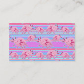 Roze albino Axolotl Patroon Visitekaartje (Achterkant)