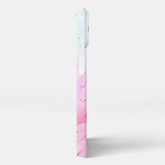 Roze Alcohol Art Girly Gold iPhone Hoesje (Rechterkant)