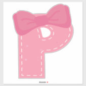 ROZE ALFABET -P- STICKER (Vel)