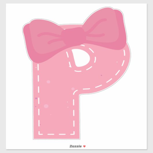 ROZE ALFABET -P- STICKER (Vel)