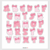 ROZE ALFABET STICKER (Vel)