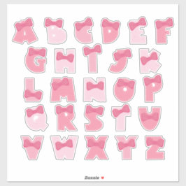 ROZE ALFABET STICKER