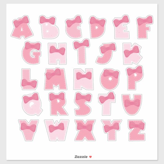 ROZE ALFABET STICKER (Vel)