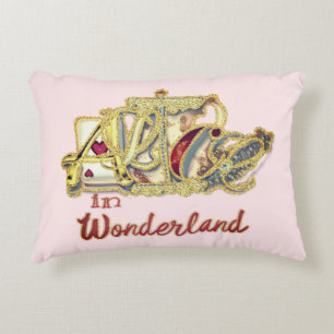 Roze Alice in Wonderland Blank Accent Kussen