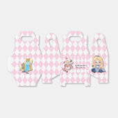 Roze Alice in Wonderland en Vrienden Baby shower Bedankdoosjes (Uitgevouwen)