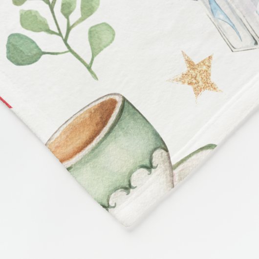 Roze Alice in Wonderland Mad Hatter Girl Nursery Fleece Deken (Hoek)