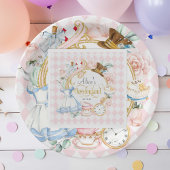 Roze, Alice Onederland, Mad Hatter, Tea Party Servet