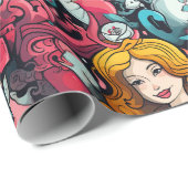 Roze Alice Tea Party Thema Cadeaupapier (Rol Hoek)