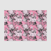 Roze  Alice Teatime Tissuepapier (Voorkant)