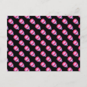 Roze Alien Head Briefkaart