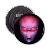 Roze Alien Head Button Flesopener (Voorkant)