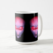 Roze Alien Head Koffiemok (Voorkant rechts)