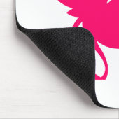 Roze Alien met drie ogen Muismat (Hoek)