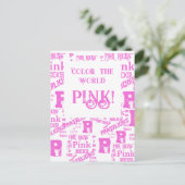 ROZE ALLES BRIEFKAART (Staand voorkant)