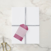 Roze Alligator Dierenprint Cadeaulabel (Met Touw)