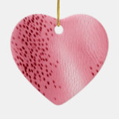 Roze Alligator Dierenprint Keramisch Ornament (Achterkant)