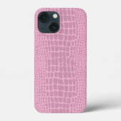 roze alligator krokodilhuid Case-Mate iPhone case (Achterkant)