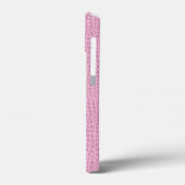 roze alligator krokodilhuid Case-Mate iPhone case (Achterkant / Links)