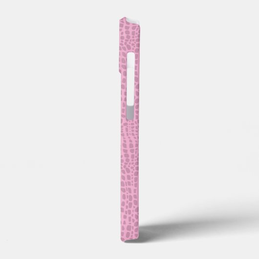 roze alligator krokodilhuid Case-Mate iPhone case (Achterkant / Links)