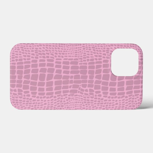 roze alligator krokodilhuid Case-Mate iPhone case (Achterkant (horizontaal))