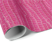 Roze Alligator Patroon Textuur Cadeaupapier (Rol Hoek)