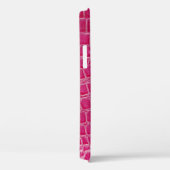 Roze Alligator Patroon Textuur Case-Mate iPhone Case (Achterkant / Rechts)