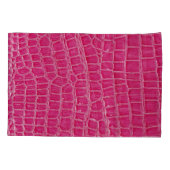 Roze Alligator Patroon Textuur Kussensloop (Achterkant)