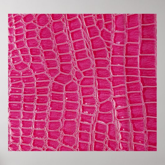 Roze Alligator Patroon Textuur Poster (Voorkant)