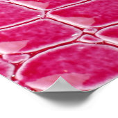 Roze Alligator Patroon Textuur Poster (Hoek)