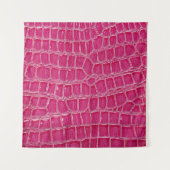 Roze Alligator Patroon Textuur Wandkleed (Voorkant (horizontaal))