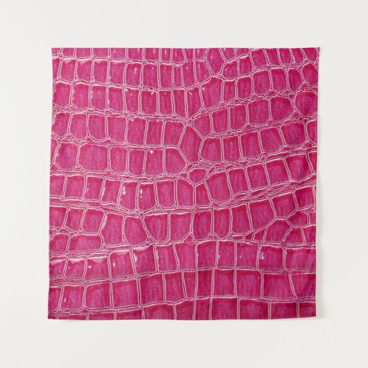Roze Alligator Patroon Textuur Wandkleed (Voorkant (horizontaal))
