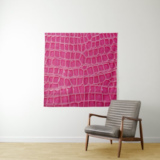 Roze Alligator Patroon Textuur Wandkleed (In Situ (horizontaal))