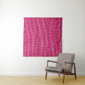 Roze Alligator Patroon Textuur Wandkleed (In situ)