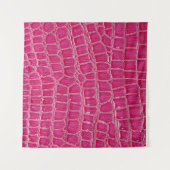 Roze Alligator Patroon Textuur Wandkleed (Voorkant)