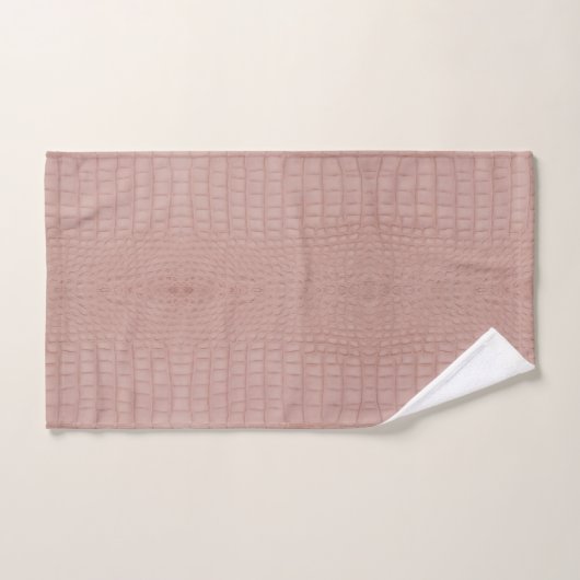 Roze alligator textuur print bad handdoek (Handdoek)