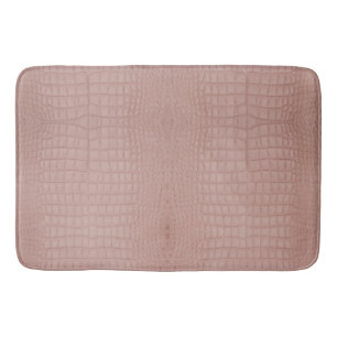 Roze alligator textuur print badmat