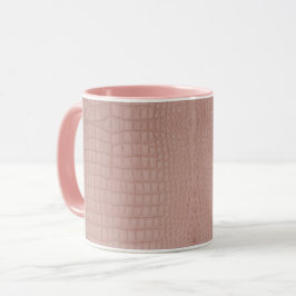 Roze alligator textuur print mok