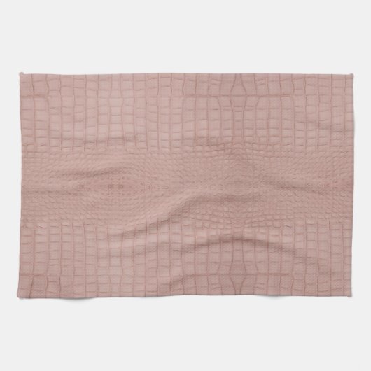 Roze alligator textuur print theedoek (Horizontaal)
