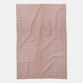 Roze alligator textuur print theedoek (Verticaal)
