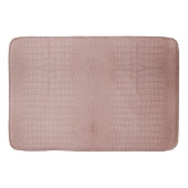 Roze Alligator Textuurprint Badmat (Voorkant)