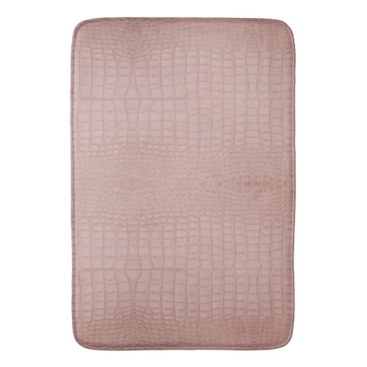 Roze Alligator Textuurprint Badmat (Voorkant Verticaal)